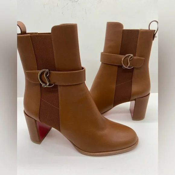 Christian Louboutin Leather 70 Chelsea Booties